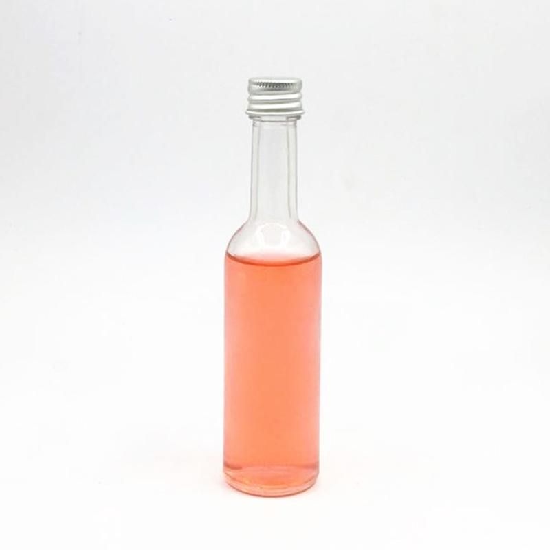 50ml 100ml Mini Clear Bottle Glass Wine Spirit Bottle