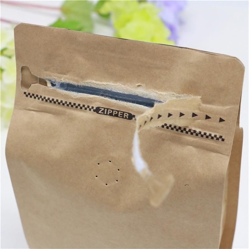 Food Packing Flat Bottom Bag Valve Packing Bag