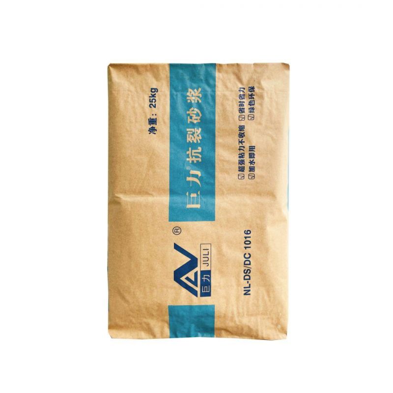 25kg Brown Kraft Paper Bag Packaging Resin Cement Packaging Multiwall Paper Valve Bag Customized Design Logo