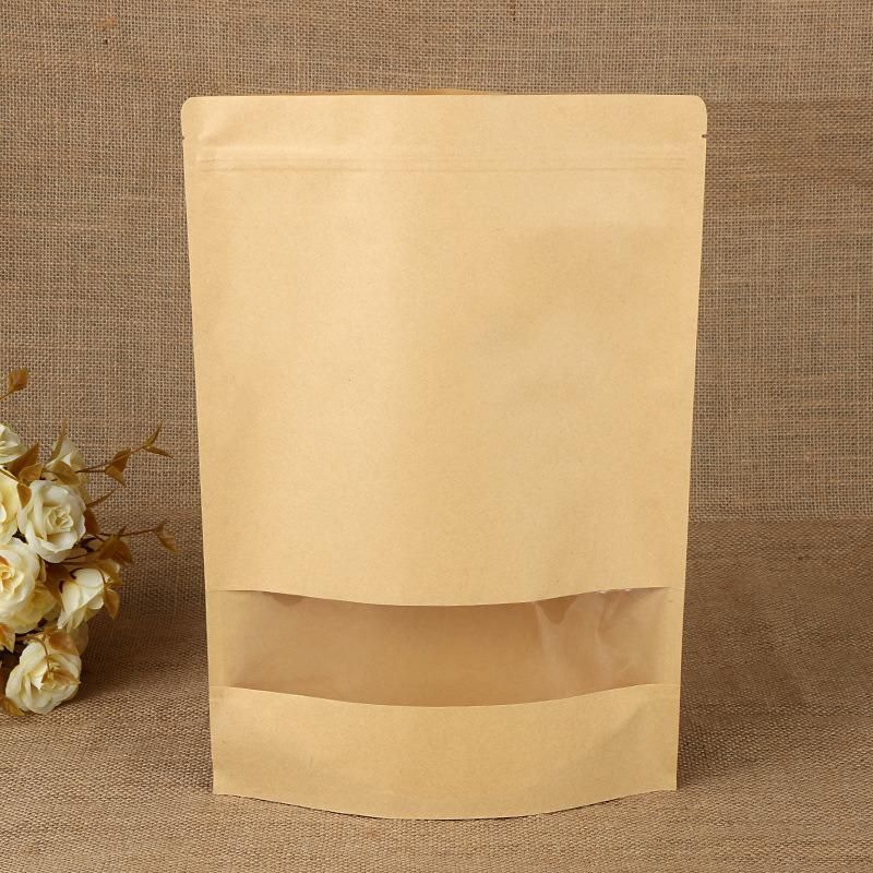 Stand up Kraft Paper Packing Bag with Zipper