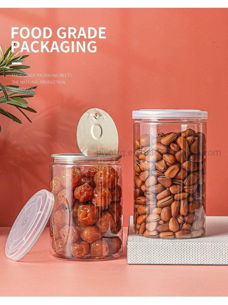 165 Ml Nut Dry Fruit Candy Snack Packaging Plastic Easy Open Jars Containers for Pickles