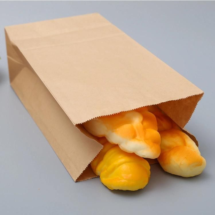 Food Grade Kraft Paper Bag Chips Fried Chicken Paper Bag Food Packaging Bag for Fried Food