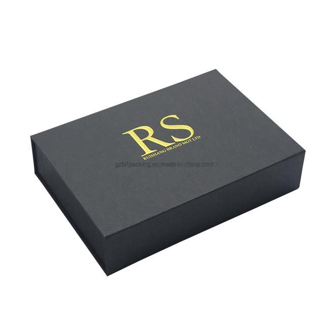 Custom Paper Black Packing Gift USB Box with Interior Packaging