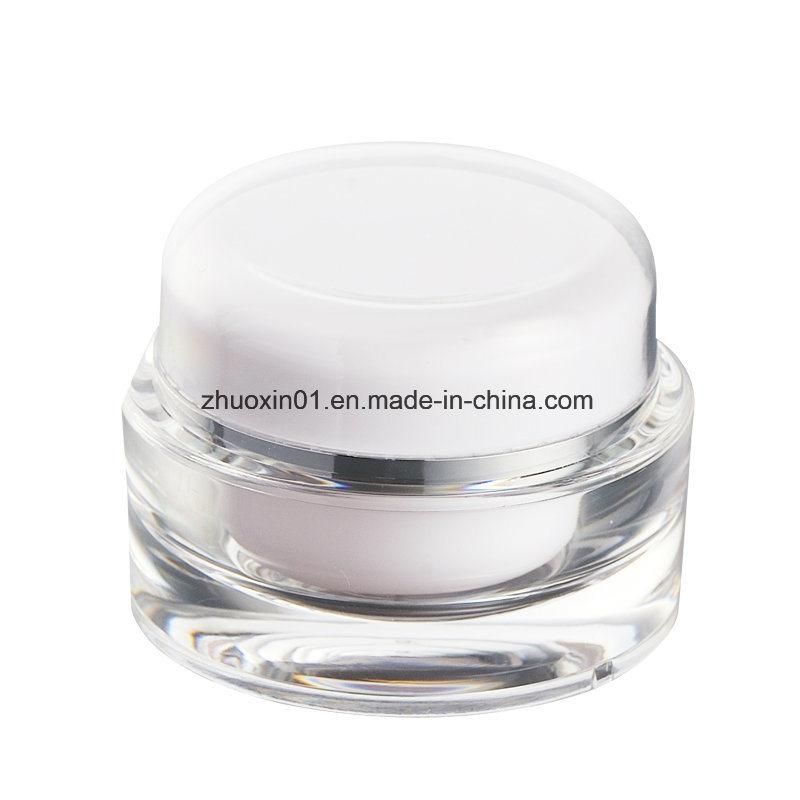 PP Cap Soft Push Smooth Dispense Various Sizes Cream Jar for Cosmetics