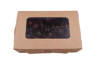 Disposable Paper Food Packaging Take Away Window Fruit Sushi Salad Paper Box