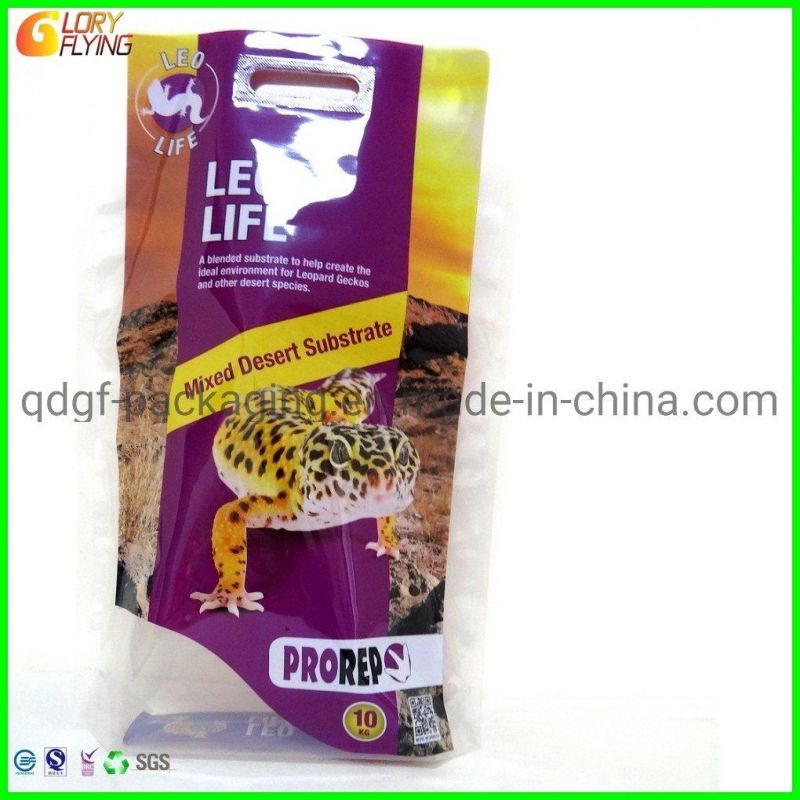 Reinforced Plastic Handle Bag with Perforation on The Bottom