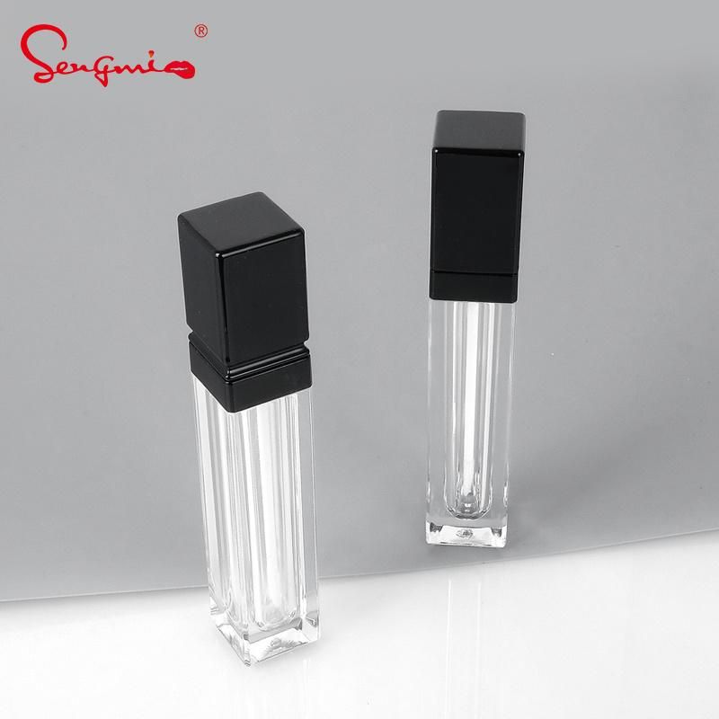 Popular Unique Empty Lip Gloss Tubes Packaging PETG Cosmetic Lip Gloss Containers Tube