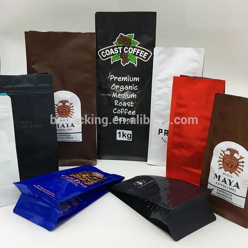 454G Four Side Seal Coffee Bag Food Packaging Bag