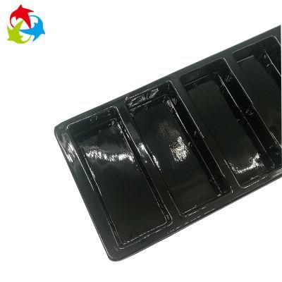 Hot Sale Cosmetic Black Small Plastic Trays Disposable