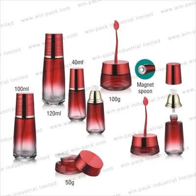 Winpack Special Empty Cosmetics Packaging Glass Lotion Pump Bottle Personal Skin Care with 40ml 100ml 120ml