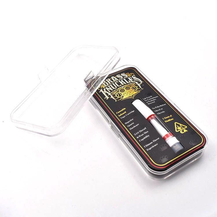 Custom 510 Vape Cartridge Transparent Box Packaging