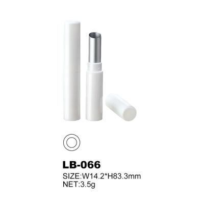 Aluminum Cosmetic Slim Lipstick Containers with White Cap Lipstick Tube