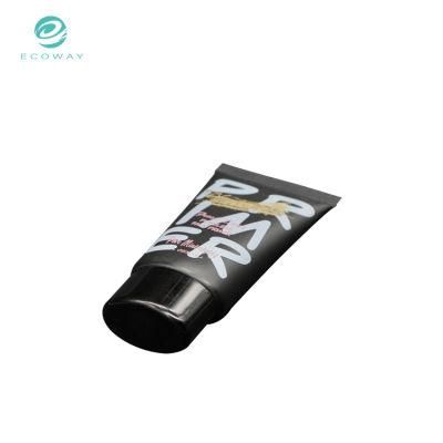 Wholesale Black Tube Oval Screw Cap and Inner Plug Customized Different Printing on The Tube Body Cosmetic Tube