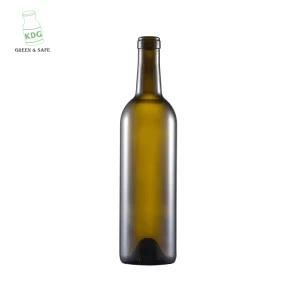 Glass Bottle Manufacturer Dark Green 375ml Screw Top Wine Glass Bottle