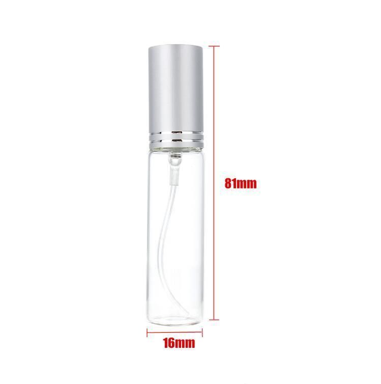 10ml Clear Spray Bottle Empty Fine Mist Atomizer Perfume Glass Bottles Mini Sample Container Portable Cosmetic Packaging