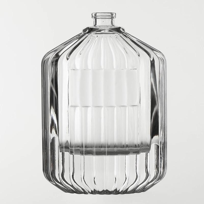 100ml Perfume Glass Bottle with Lines and Concave