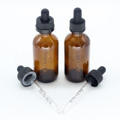 Essential Oil Serum Eliquid Amber Glass Dropper Bottle 30ml 60ml Pharma Clear Medical Amber Glass Bottle