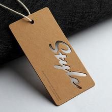 New Design Garment Tag Hollow Brown Paper Kraft Hangtag