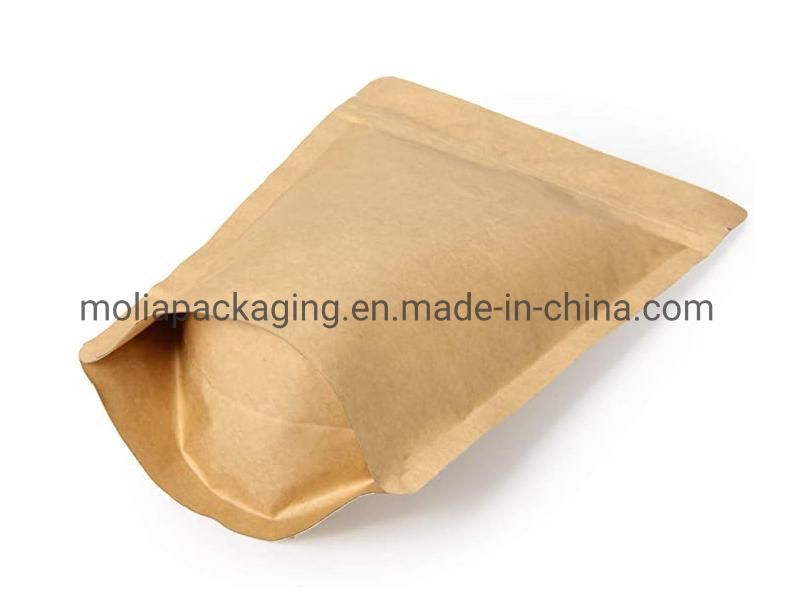 100% Biodegradable Kraft Film Printed Stand up Bag 1/4oz