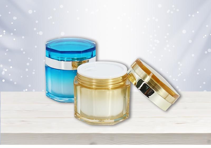 Wholesale Custom 95g Golden Blue Cream Jar