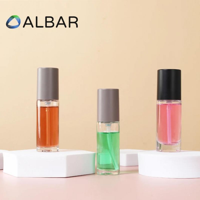 Airless Cosmetic Glass Bottles in Round Attar for Serum Liquid Foundation