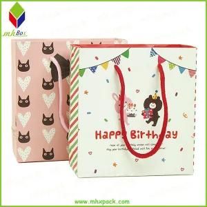 Custom Promotional Coated Paper Shopping Gift Bag