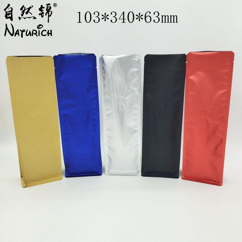 1kg Coffee Bean Packaging Paper Bags with Valve and Zipper