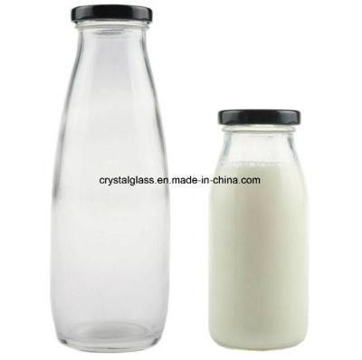 950ml High Grade Milk Glass Beverage Bottle with Lid