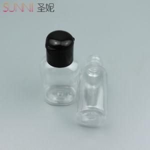 Hand Sanitizer Empty Hand Soap Gel Bottle with Black Flip Top Cap