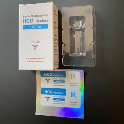 Manufacture Customize 2ml X 10iu Vial HGH Box Packaging Labels Boxes with Insert Plastic Tray