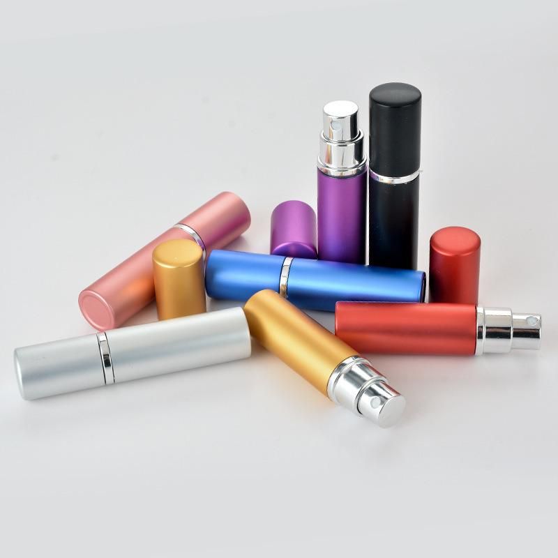 Spray Refill Empty Wholesale Bottle 5ml Fragrance Bottle Mini Portable Aluminum Atomizer Perfume Bottle