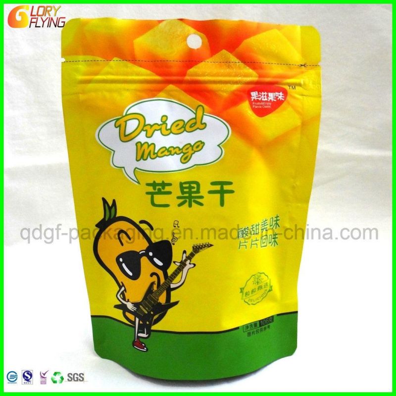 Freeze-Dried Fruits Plastic Bags/Food Packaging Zipper Style of Packing with Printing Design.