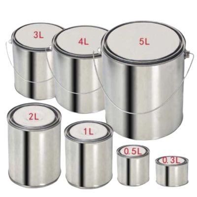 0.6-20L Round Empty Metal Paint Tin Cans with Lid