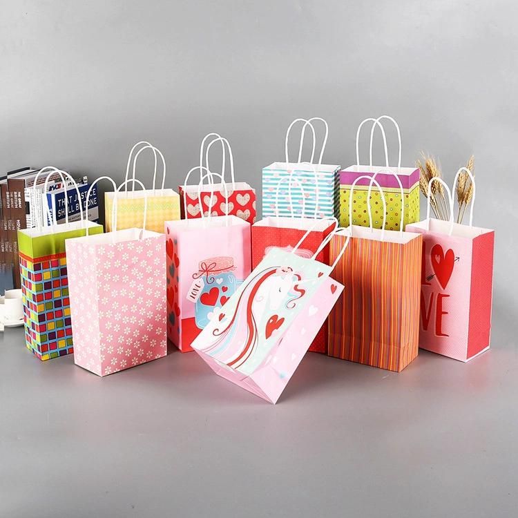 High Quality Kraft Paper Shopping Package Bag with Handle