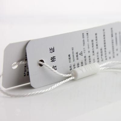 Wholesale Custom White Gray String Hangtag Swing Tag