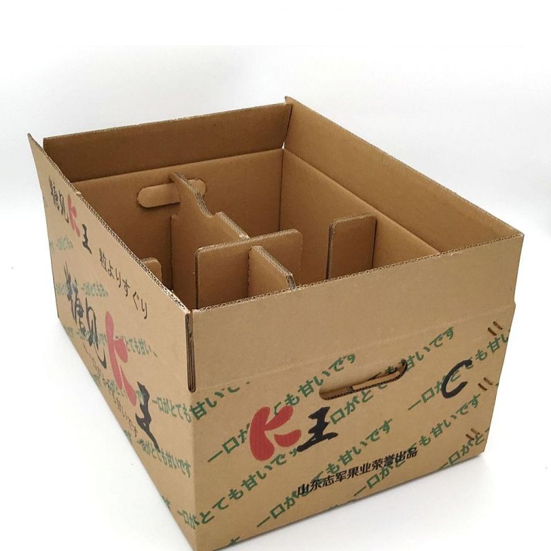 Factory Customization OEM/ODM 5-Ply Corrugated Color Fruit Gift Paper Packaging Carton Box for Pear/Orange/Apple/Lemon/Mango/Banana/Fruit/Vegetable