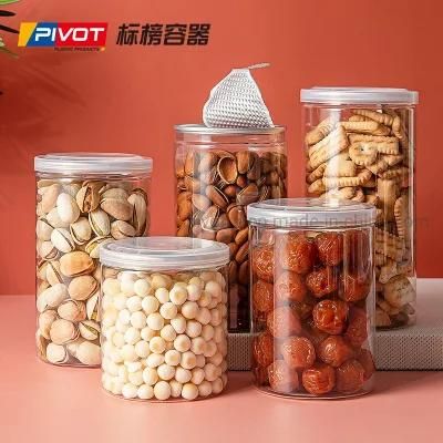 340ml Plastic Easy Open Pet Can for Dried Food /Snacks with Soft Peel Cap