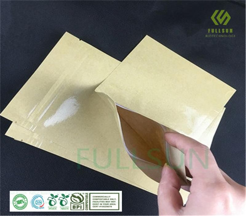 Biodegradable Kraft Paper Bag Cover PLA Film Paper Packaging Plastic Bag