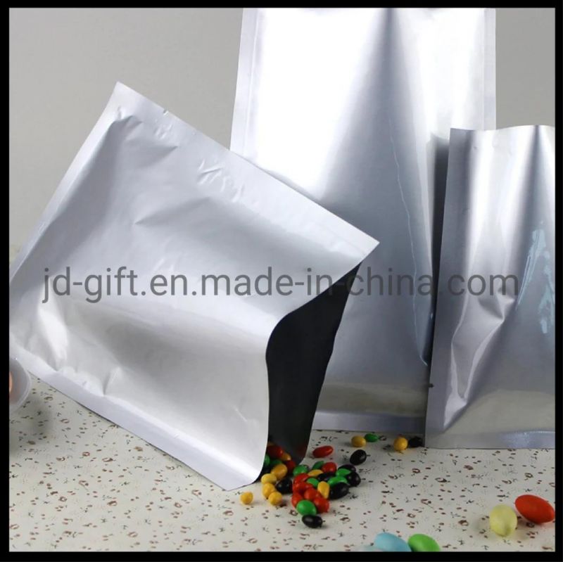 Wholesales 3-Side Sealed Aluminum Foil Vacuum Food Packaging Bags for Dried Nuts Fruit Packing