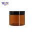 Wholesale Custom Made Plastic Round Amber 60g 100g, 150g, 250g Cream Jar Packaging