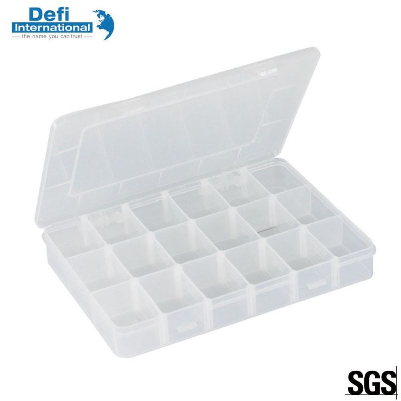 Adjustable Plastic 18 Compartment Organizer Box