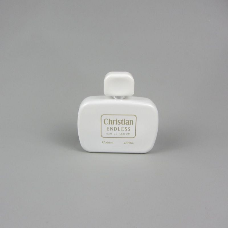 Wholesale 100ml Empty Flint Glass Flat Refillable Perfume Bottles