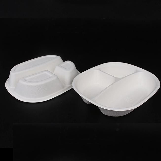 Wholesale Biodegradable 3 Compartment Menu Food Packaging Boxes