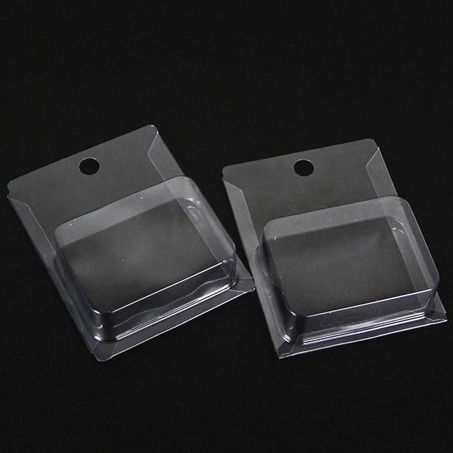 Clear Pet Foldable Plastic Clamshell Blister Insert Card Packaging with Hang Hook