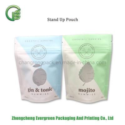 Moisture Proof Plastic Food Grade Packaging Stand up Bags Small Size Snack Gummy Candy Bonbon Resealable Zipper Doypack Pouches