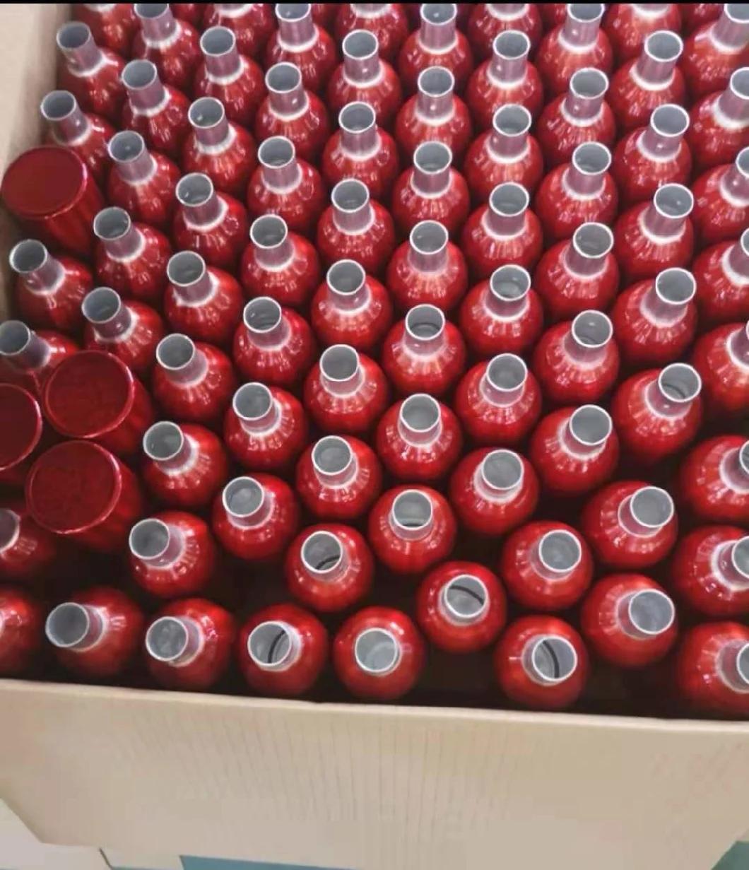 250ml Aluminium Bottle for Chemical Pesticide Packing 55*153mm