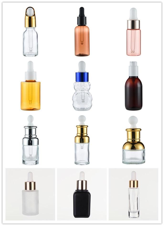 Glass Dropper Custom Flat Shoulder Essential 30ml Glass Bottle with Dropper