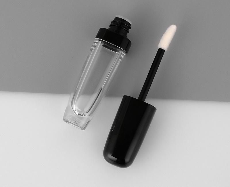 Fashion Stylish 2ml Black Transparent Fashion Lip Gloss Packaging Custom Lip Gloss Container Packaging Black Top Lip Gloss Tubes