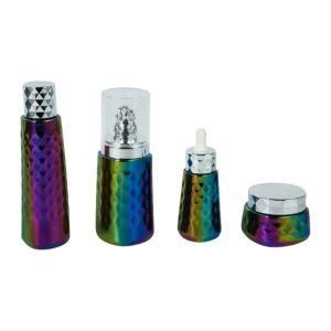 Multicolored Ceramic Emulsion Bottle Set