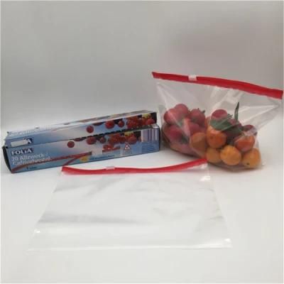 Reusable Food Storage Slider Ziplock Bag in Color Box